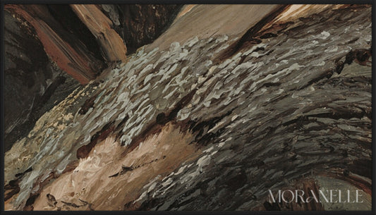 Alexandre Calame, Fallen Tree – painting details, digital download for Samsung Frame TV.