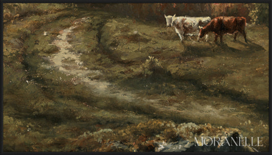Charles H Moore Landscape - painting details, digital download for Samsung Frame TV.