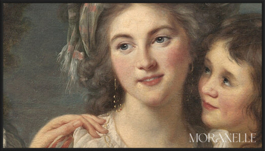 Élisabeth Vigée Le Brun, La marquise de Pezay et la marquise de Rougé avec ses fils Alexis et Adrien – painting details, digital download for Samsung Frame TV.