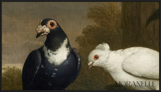 Jakob Bogdani Birds in a Landscape - painting details, digital download for Samsung Frame TV.