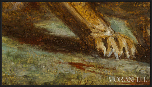 Pierre Andrieu, Lionne blessee - painting details, digital download for Samsung Frame TV.