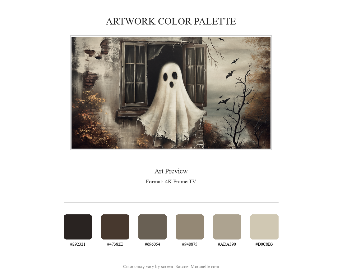 Color palette featuring gray, black, and orange tones.