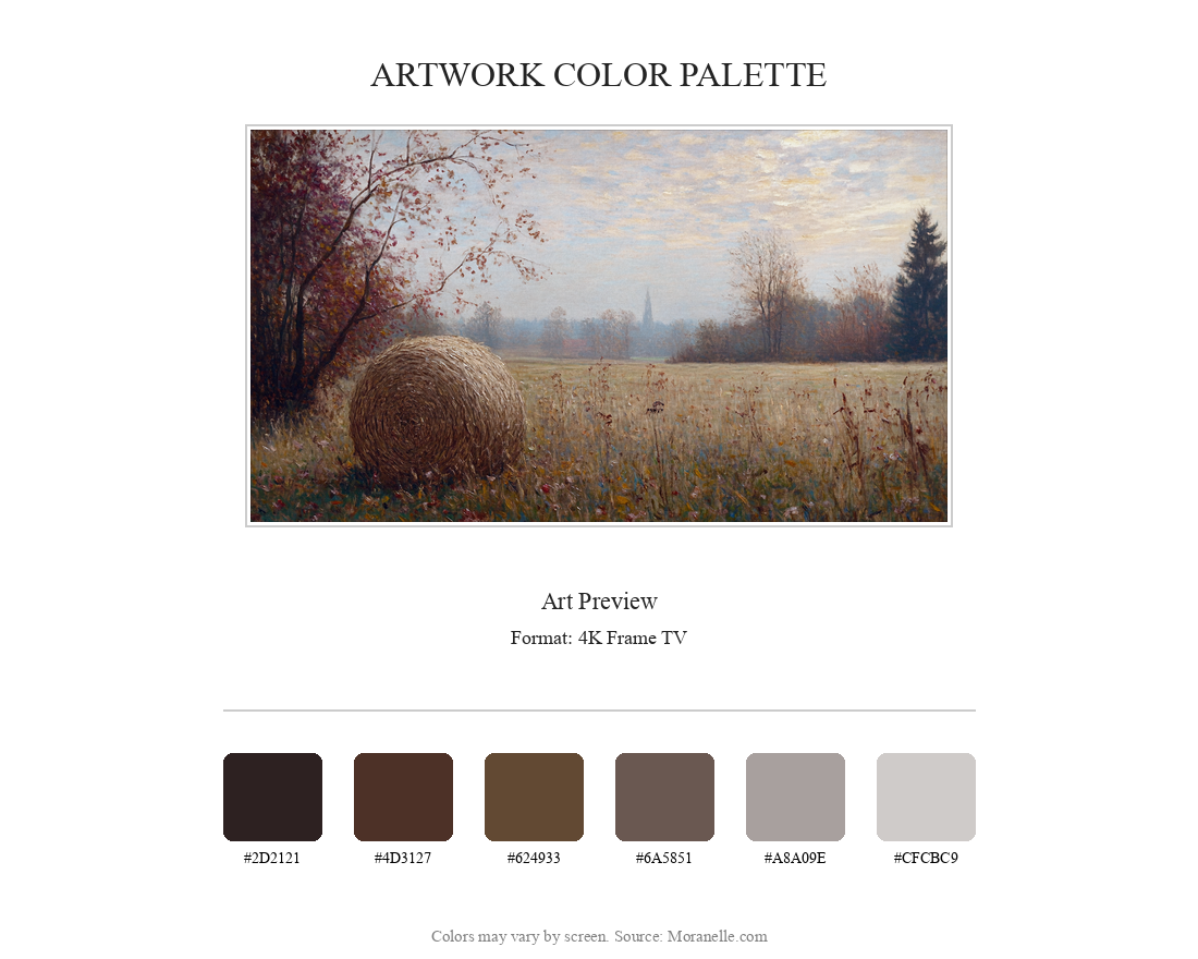 Artwork preview with dominant colors: beige, green, and soft gray.