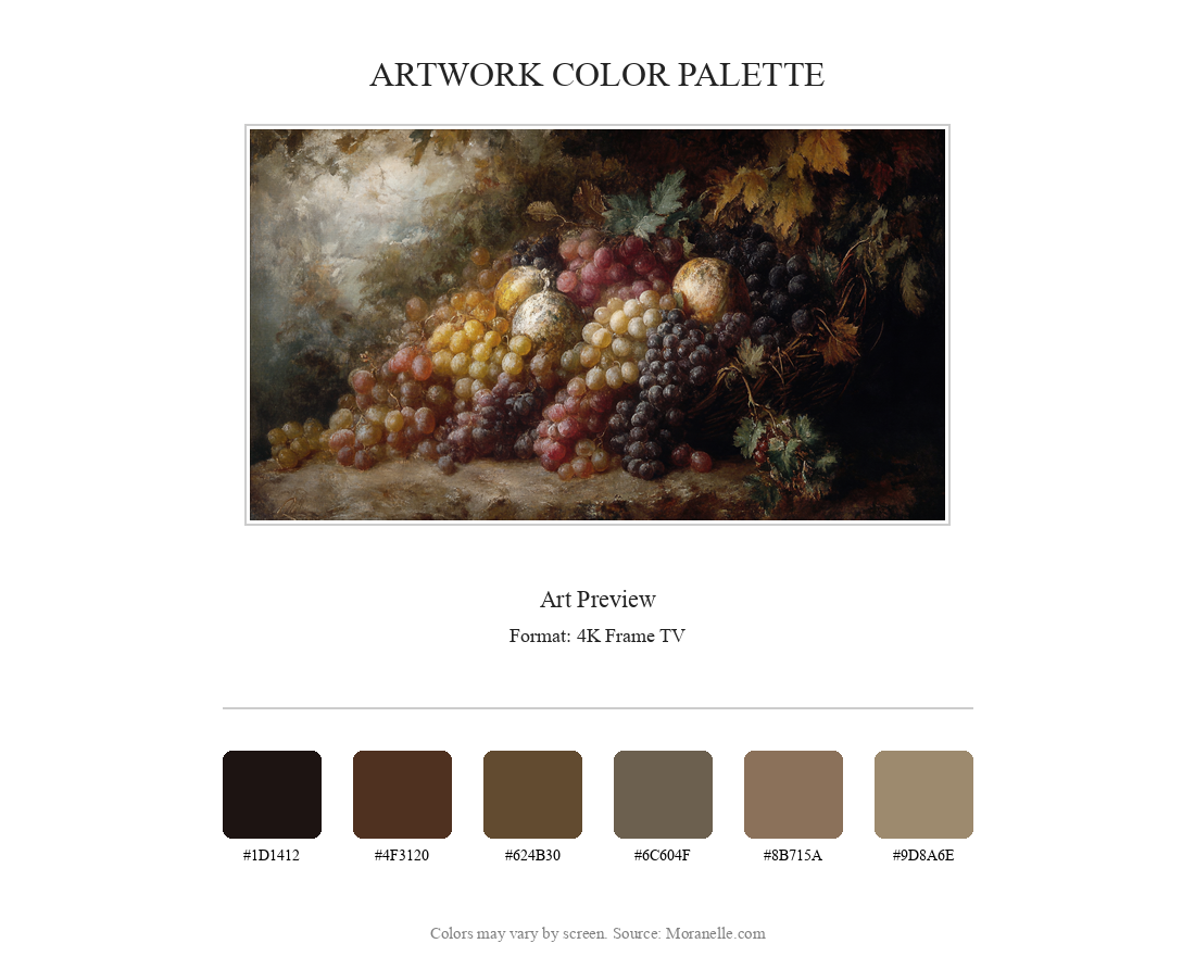 Artwork preview with a palette of green, purple, and yellow hues.