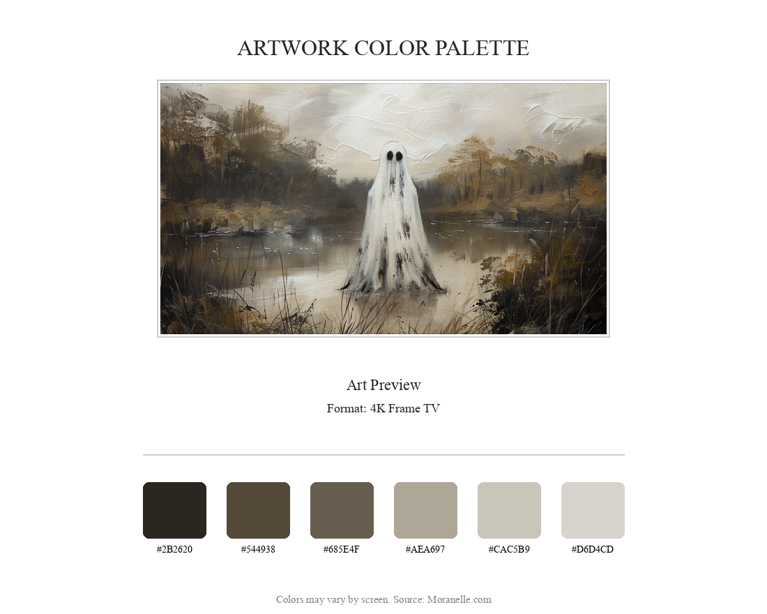 Color palette featuring gray, brown, and hints of black and white.
