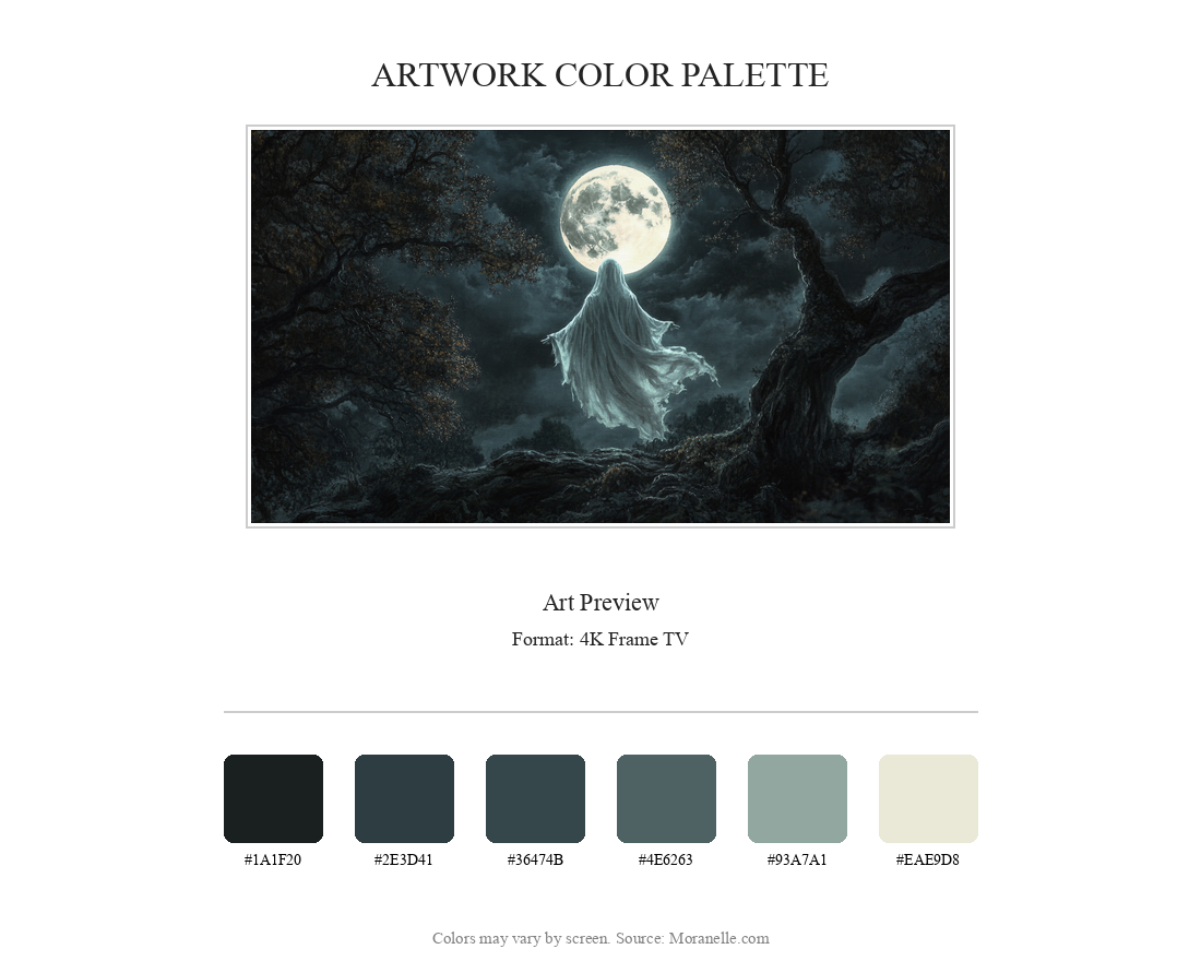 Color palette showing shades of grey, black, and silver.