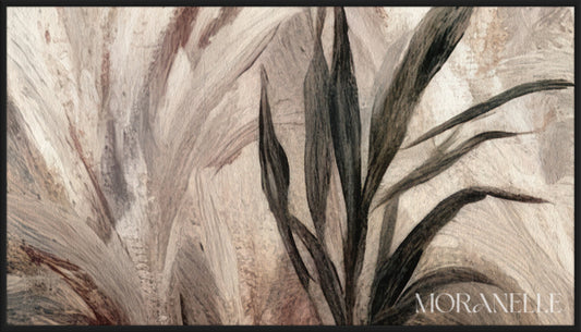 Pampas Grass Painting - Close-up detail of the artwork with visible surface texture, small features, and clean contours.
