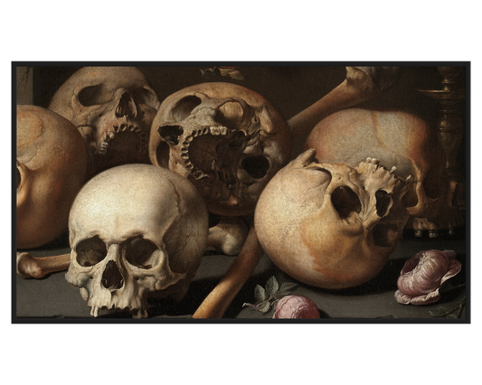 Aelbert Jansz van der Schoor, Vanitas Still life – full painting reproduction, digital download for Samsung Frame TV.