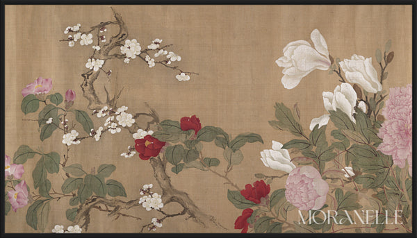 After Yun Shouping, One Hundred Flowers – full painting reproduction, digital download for Samsung Frame TV.