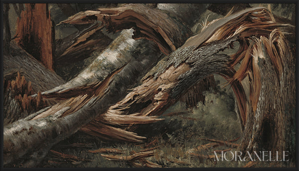 Alexandre Calame, Fallen Tree – full painting reproduction, digital download for Samsung Frame TV.