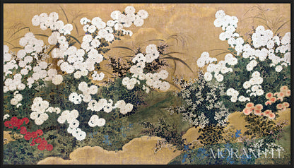 Anonymous, Chrysanthemums and Autumnal Plants – full painting reproduction, digital download for Samsung Frame TV.