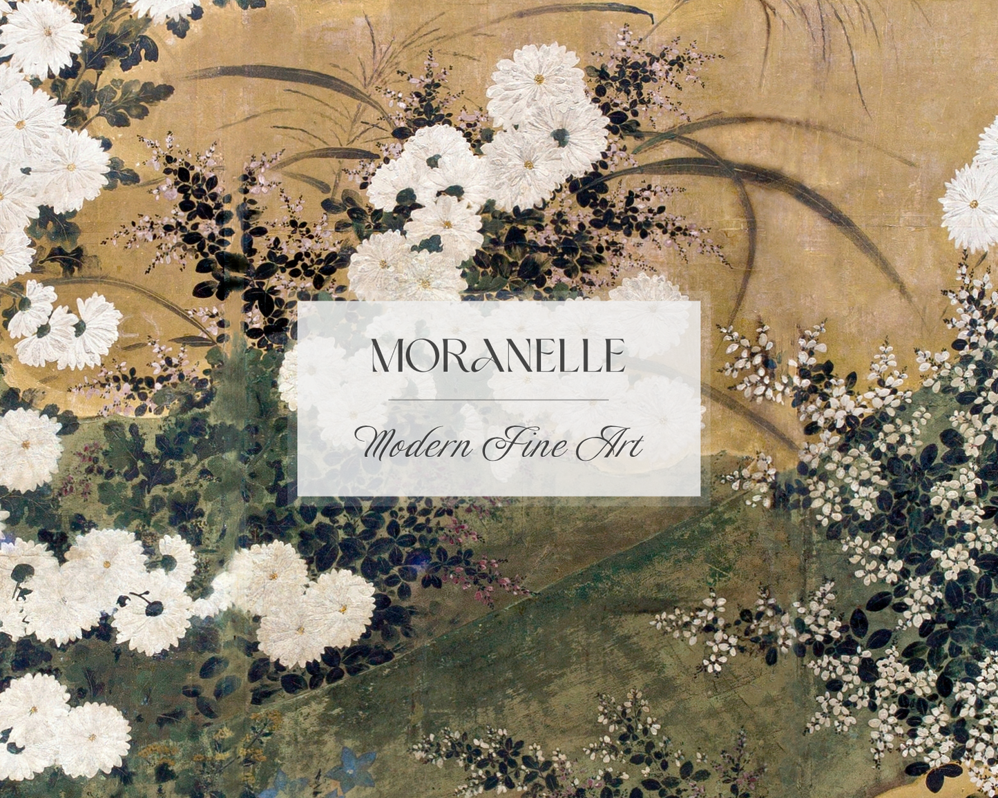 Anonymous, Chrysanthemums and Autumnal Plants – close-up view highlighting texture, brushwork, and fine details of the painting.