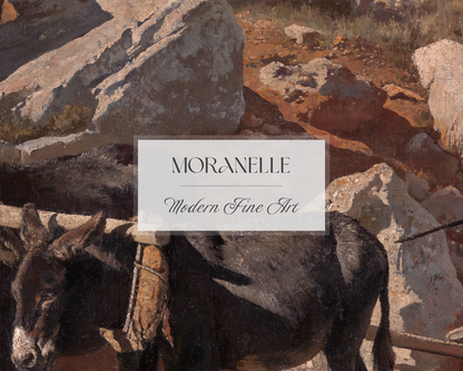 Charles Verlat, Ox and donkey with fellah - close-up view highlighting texture, brushwork, and fine details of the painting.