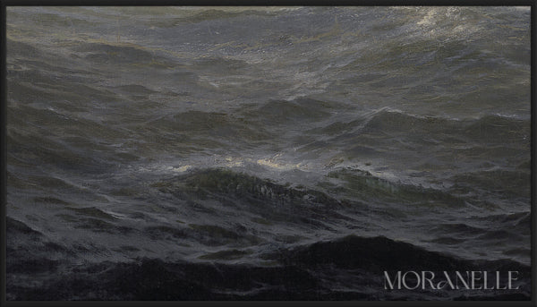 Edward Moran The Sea - painting details, digital download for Samsung Frame TV.