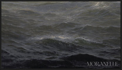 Edward Moran The Sea - painting details, digital download for Samsung Frame TV.