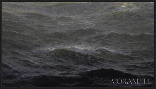 Edward Moran The Sea - painting details, digital download for Samsung Frame TV.