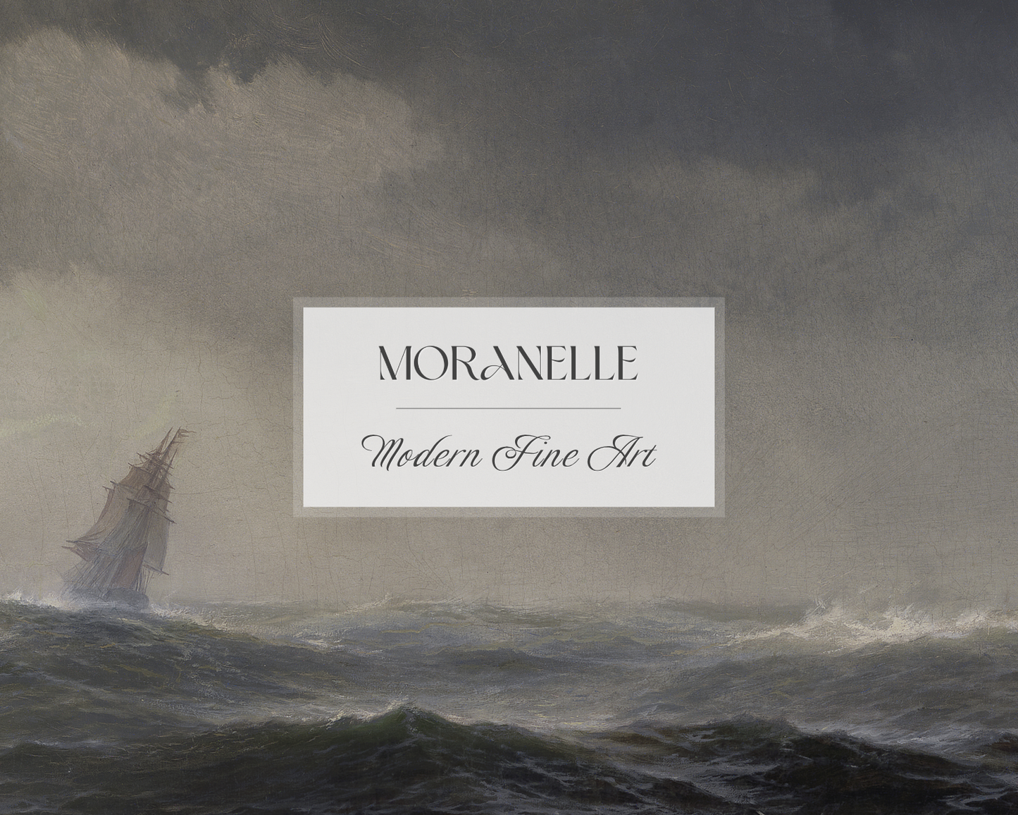 Edward Moran The Sea - close-up view highlighting texture, brushwork, and fine details of the painting.