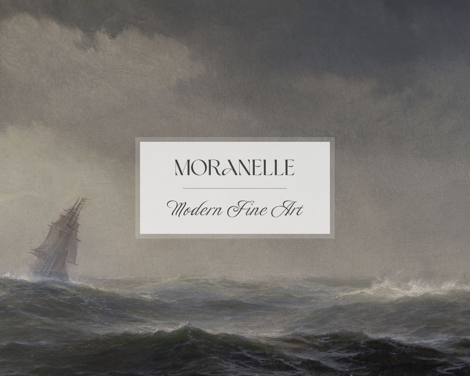 Edward Moran The Sea - close-up view highlighting texture, brushwork, and fine details of the painting.