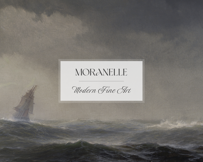 Edward Moran The Sea - close-up view highlighting texture, brushwork, and fine details of the painting.