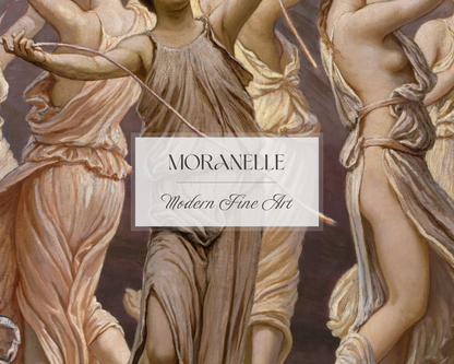 Elihu Vedder The Pleiades - close-up view highlighting texture, brushwork, and fine details of the painting.