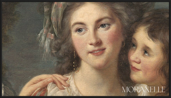 Élisabeth Vigée Le Brun, La marquise de Pezay et la marquise de Rougé avec ses fils Alexis et Adrien – painting details, digital download for Samsung Frame TV.