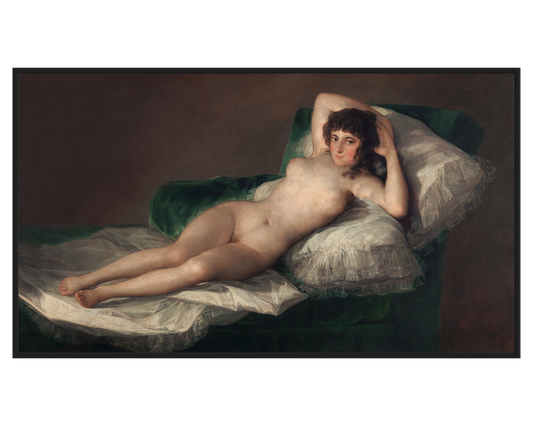 Francisco de Goya, La Maja Desnuda – full painting reproduction, digital download for Samsung Frame TV.