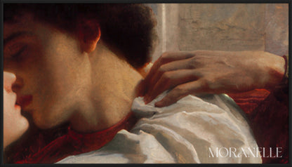 Frank Bernard Dicksee Romeo and Juliet - painting details, digital download for Samsung Frame TV.