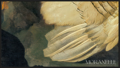 Franz Werner Tamm, Hausgeflügel und Kaninchen - painting details, digital download for Samsung Frame TV.