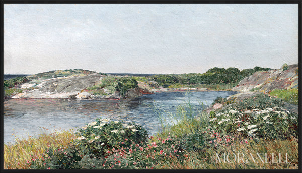 Frederick Childe Hassam, The Little Pond, Appledore – full painting reproduction, digital download for Samsung Frame TV.