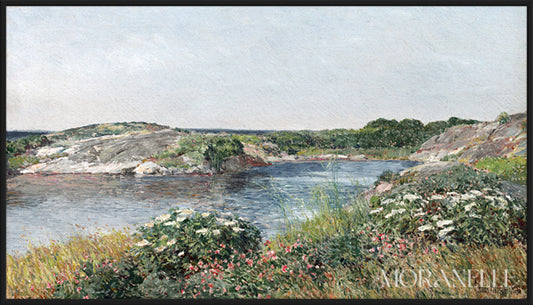 Frederick Childe Hassam, The Little Pond, Appledore – full painting reproduction, digital download for Samsung Frame TV.