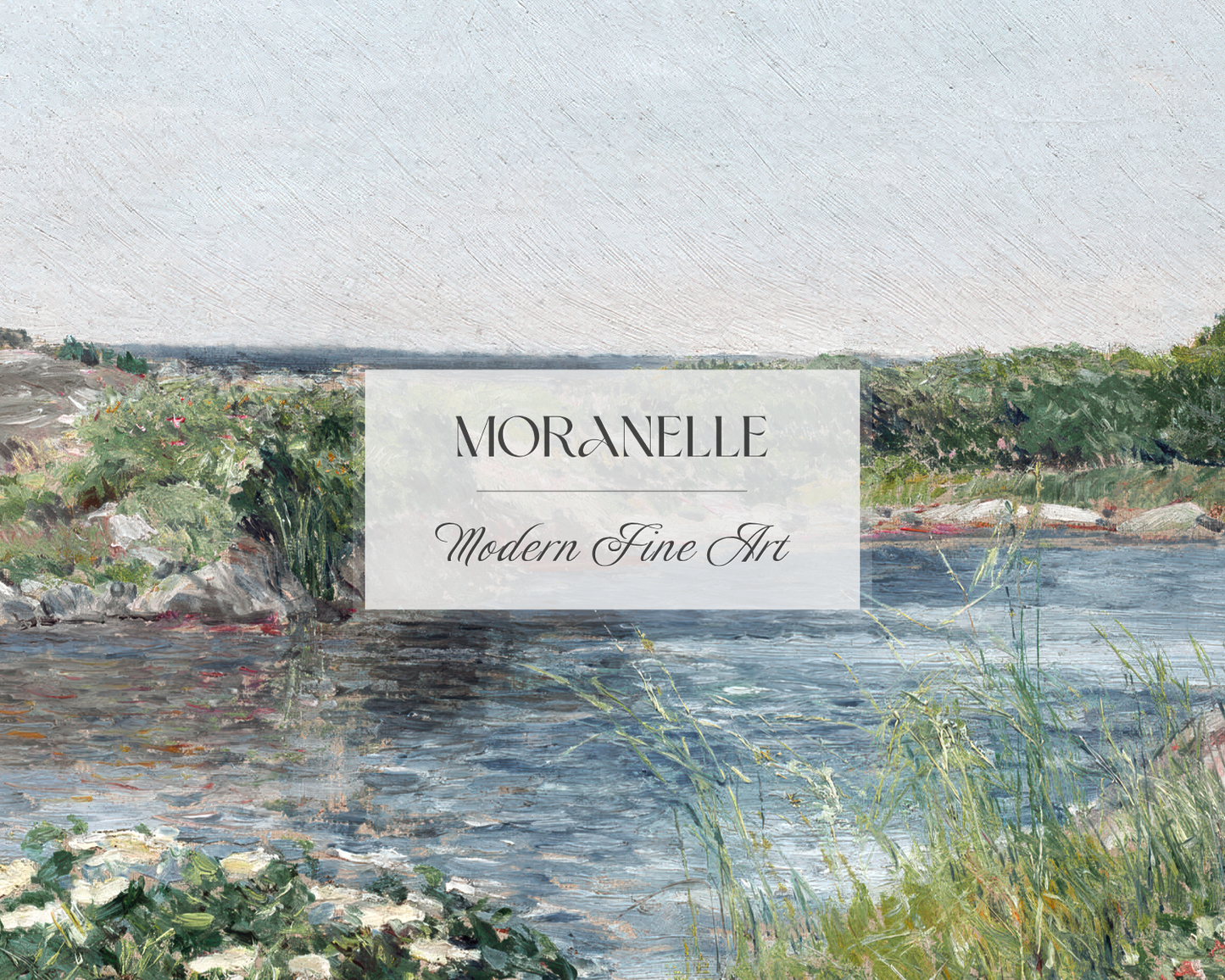 Frederick Childe Hassam, The Little Pond, Appledore – close-up view highlighting texture, brushwork, and fine details of the painting.