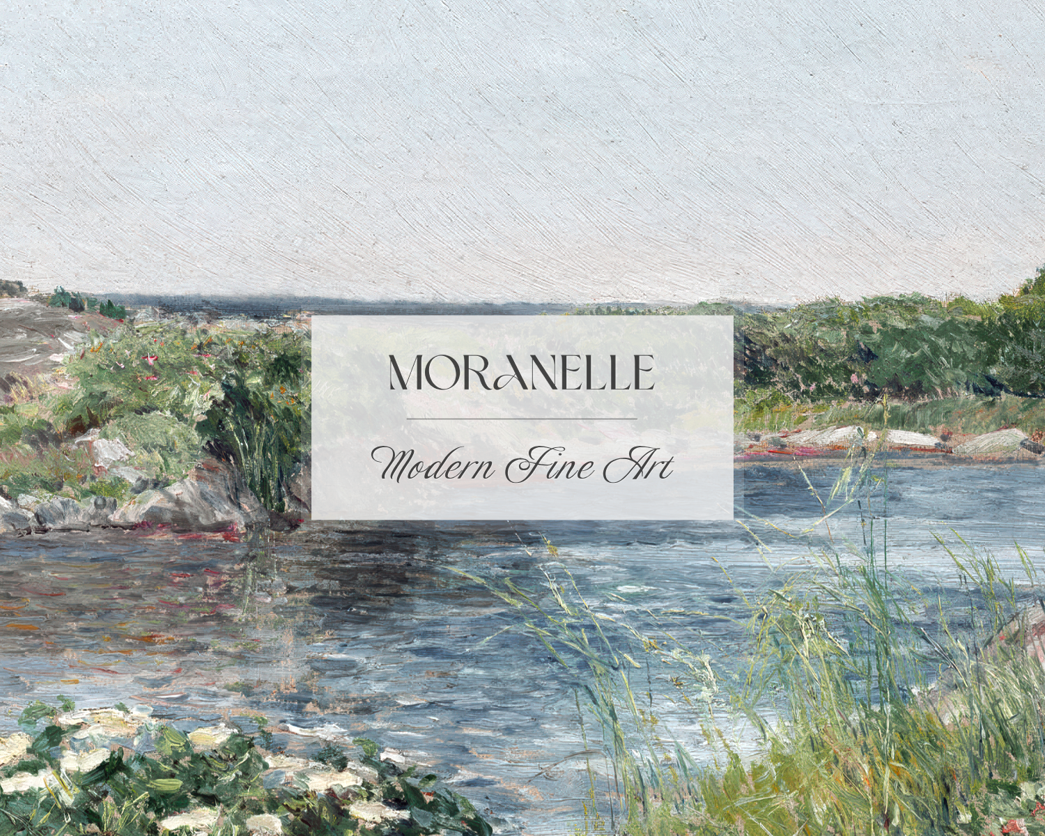 Frederick Childe Hassam, The Little Pond, Appledore – close-up view highlighting texture, brushwork, and fine details of the painting.