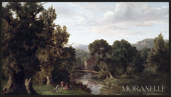 George Inness, The Old Mill - full painting reproduction, digital download for Samsung Frame TV.