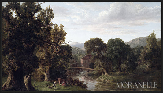 George Inness, The Old Mill - full painting reproduction, digital download for Samsung Frame TV.