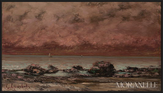 Gustave Courbet, Les Roches Noires à Trouville – full painting reproduction, digital download for Samsung Frame TV.