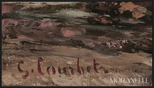 Gustave Courbet, Les Roches Noires à Trouville – painting details, digital download for Samsung Frame TV.