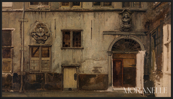 Henri Leys Binnenplaats van Het Huis van Christoffel Plantin - full painting reproduction, digital download for Samsung Frame TV.