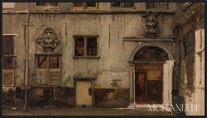 Henri Leys Binnenplaats van Het Huis van Christoffel Plantin - full painting reproduction, digital download for Samsung Frame TV.