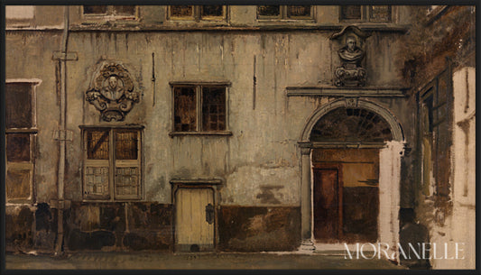 Henri Leys Binnenplaats van Het Huis van Christoffel Plantin - full painting reproduction, digital download for Samsung Frame TV.