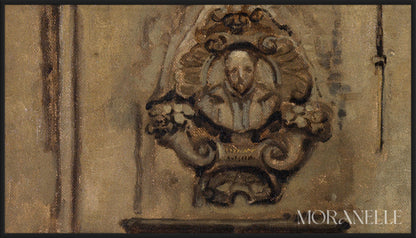 Henri Leys Binnenplaats van Het Huis van Christoffel Plantin - painting details, digital download for Samsung Frame TV.