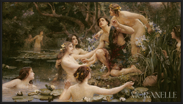 Henrietta Rae, Hylas and the Water Nymphs - full painting reproduction, digital download for Samsung Frame TV.