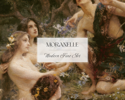 Henrietta Rae Hylas and the Water Nymphs - close-up view highlighting texture, brushwork, and fine details of the painting.