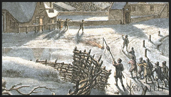 Jacob Cats Winter nacht en vuur - painting details, digital download for Samsung Frame TV.