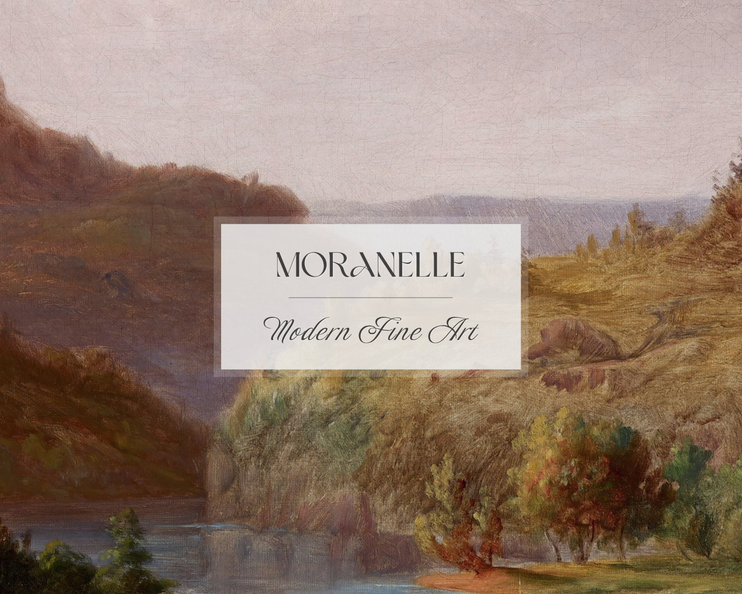 Jacob Cox Landscape with Stream - close-up view highlighting texture, brushwork, and fine details of the painting.