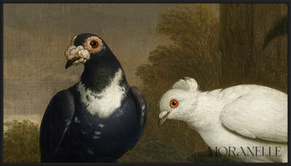 Jakob Bogdani Birds in a Landscape - painting details, digital download for Samsung Frame TV.