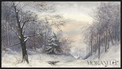 Jan Daniel Cornelis Carel Willem baron de Constant Rebecque Winter Landscape - full painting reproduction, digital download for Samsung Frame TV.