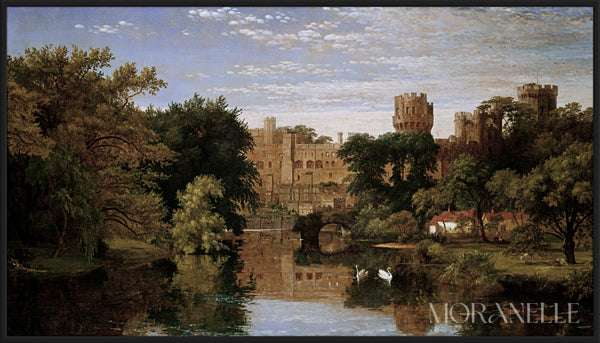 Jasper Francis Cropsey, Warwick Castle, England – full painting reproduction, digital download for Samsung Frame TV.