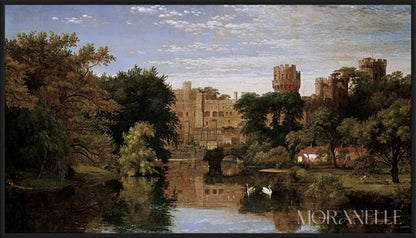 Jasper Francis Cropsey, Warwick Castle, England – full painting reproduction, digital download for Samsung Frame TV.