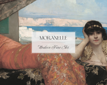 Jean-Joseph Benjamin-Constant Favorite of the Emir, Close-up of the women’s intricate clothing and the musician's instrument.