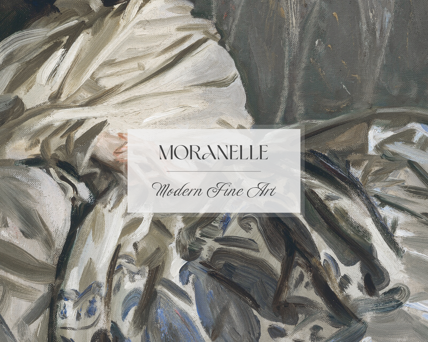 Close-up of the woman's face and the intricate textures of the blanket.